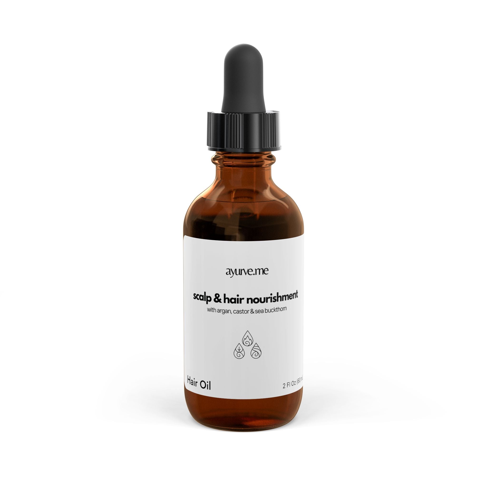 Hair Oil | Scalp & Hair Nourishment with Argan, Castor & Sea Buckthorn