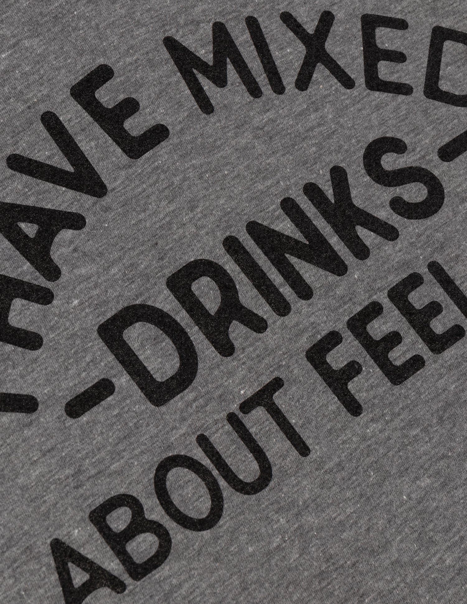 I Have Mixed Drinks About Feelings | Funny Brunch Wine Girly V-Neck T-Shirt for Women