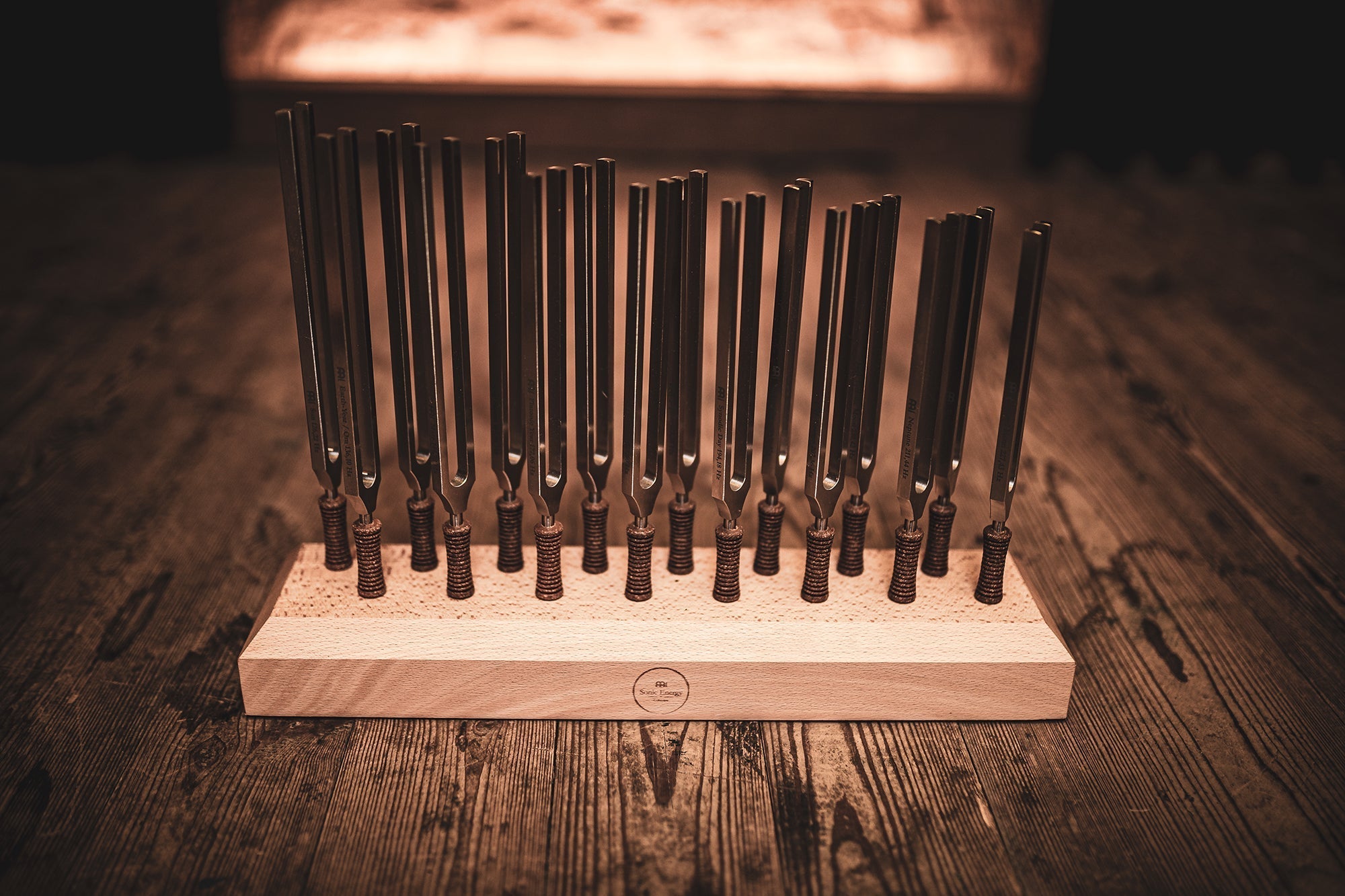 Pro 16 Vibrational Therapy Steel Tuning Fork Set - Weighted