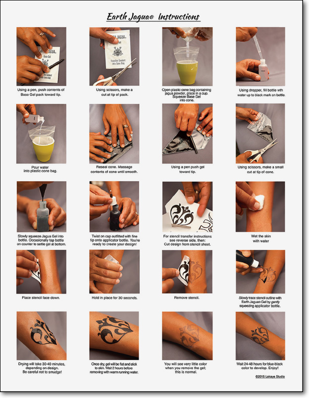 Temporary Tattoo kit SemiPermanent Tattoo Jagua Gel  Ubuy Nepal