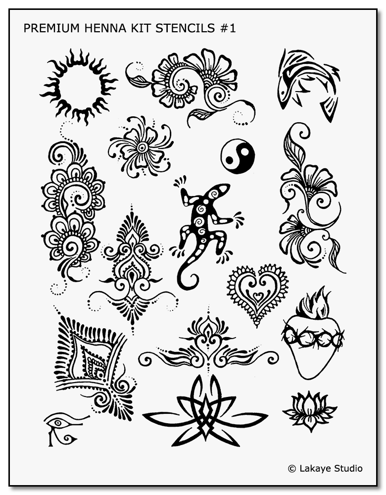 Beginner Henna Templates Printable