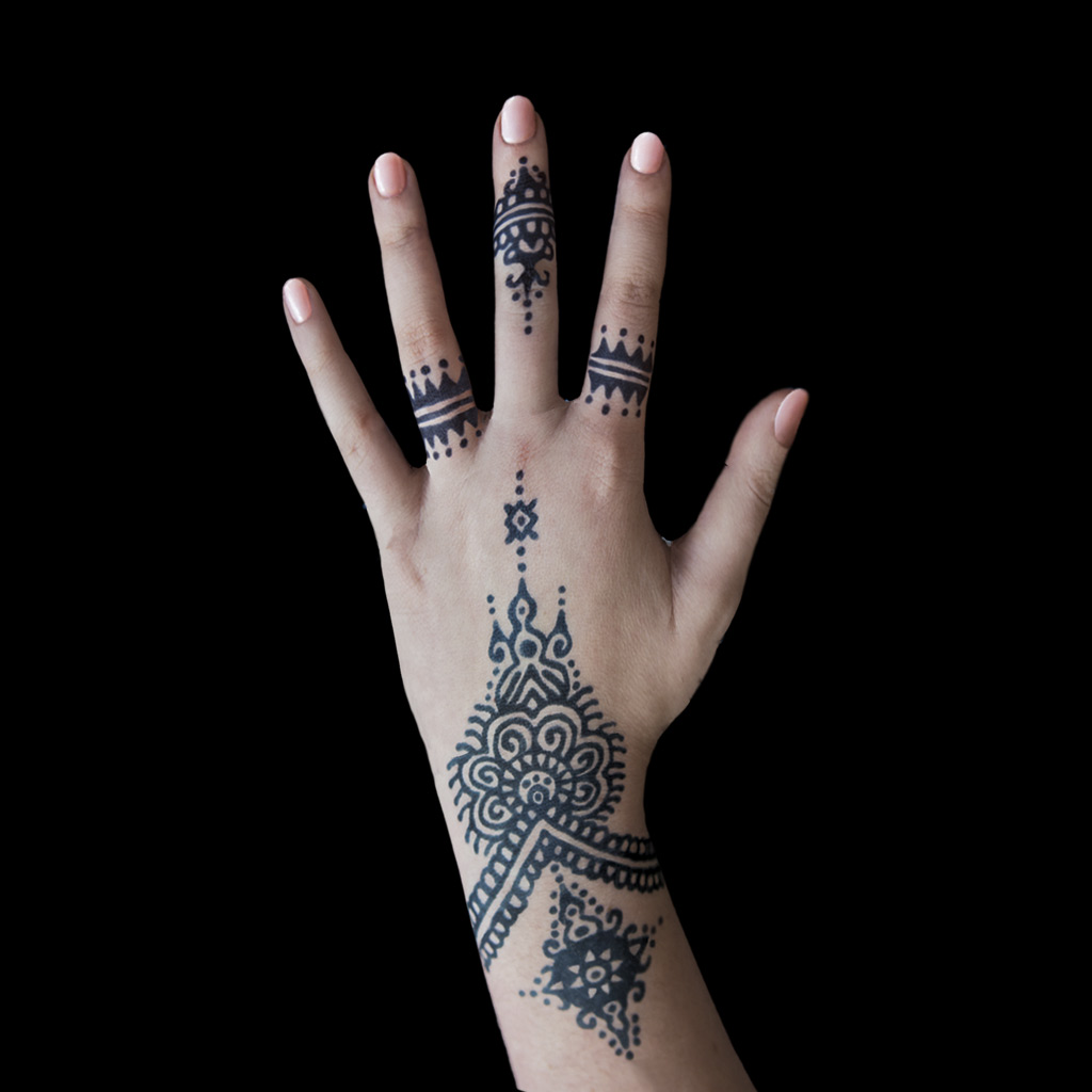 QSTOHENA Pack of 12 Henna Temporary Tattoo Stencil India  Ubuy