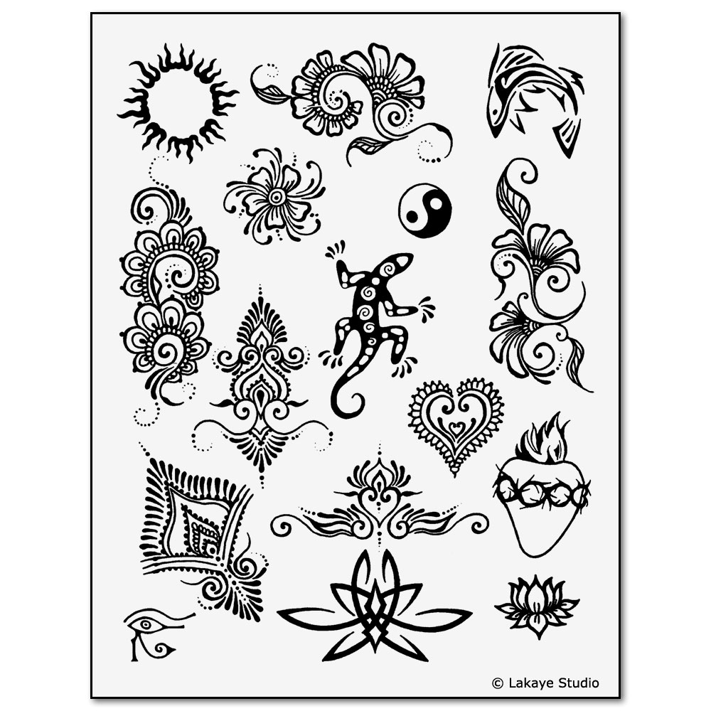 ORGANIC Henna Tattoo Kit Great designs full colour instructions